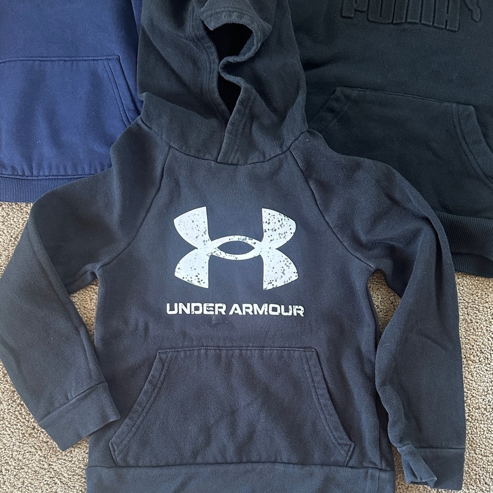 Kids' Navy and Black Hoodies 5/6 - Picture 2 of 4